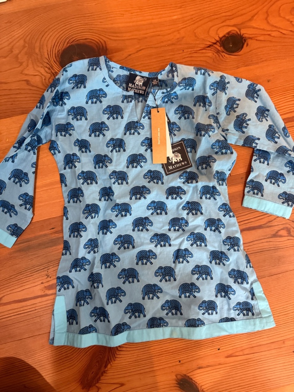 Madison Matthews Kids Blue Elephant Swim Coverup